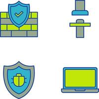 Firewall and Seat Icon vector