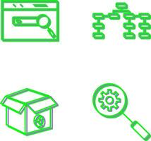 SEO And Seo structure Icon vector