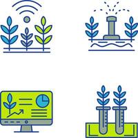 Wheat and Sprinkler Icon vector