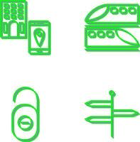 find hotel and train Icon vector