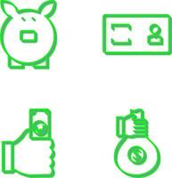 savings and membership card Icon vector