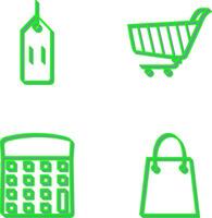 deals and shopping cart Icon vector