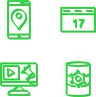 Gps Service and Event Management Icon vector