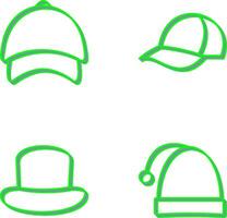 Cap and Hat Icon vector