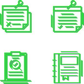 Note and Note Icon vector