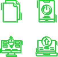 Copy and Power Icon vector