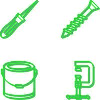 Awl and Screw Icon vector