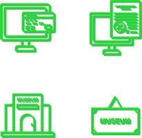 Online Payment and Online Tax Icon vector