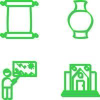 Scroll of Paper and Antique Icon vector