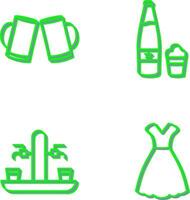 Beers Toasting and Beer Icon vector