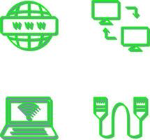 Sharing Systems and World Wide Icon vector