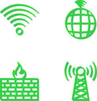 Signal on User and global Signals Icon vector