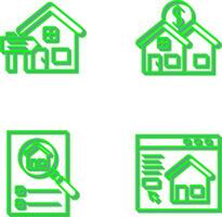 Rent and Residential Icon vector