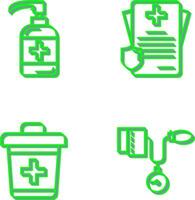 Sanitizer and Receipt Icon vector