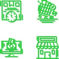 Time is Money and Offer End Icon vector