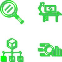 Search and Workspace Icon vector