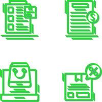 Order List and Your Bill Icon vector