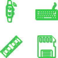 Smart Band and Keyboard Icon vector