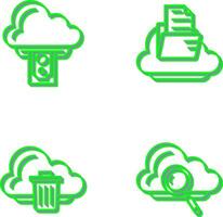 Cloud Computing and Cloud Icon vector