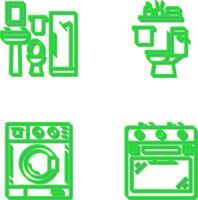 Bath and Toilet Icon vector