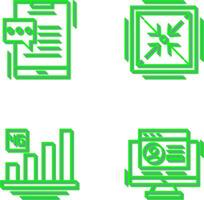 Chat and Minimize Icon vector