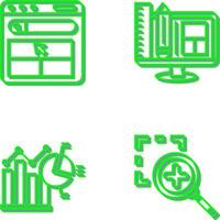 Website and Web Design Icon vector