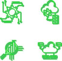 Automation and Big Data Icon vector