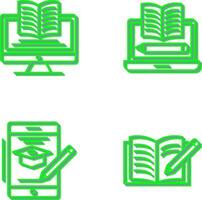 Digital Learning and Written Icon vector