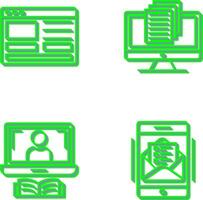 Web Design and Document Icon vector