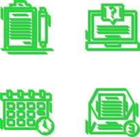 Contract and Question Icon vector