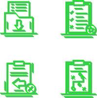 Save List and Task List Icon vector