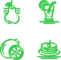 Pear and Orange Juice Icon vector