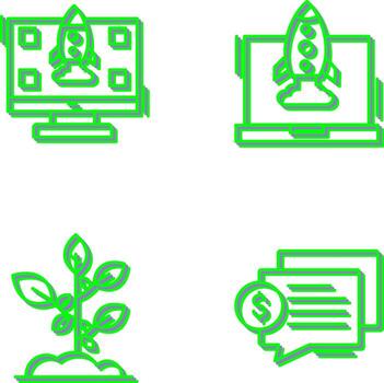 High Performance and Rocket Icon vector