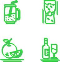 Cocktail and Pint Of Beer Icon vector