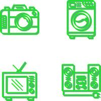 Digital Camera and Washing Icon vector