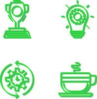 Trophy and Innoation Icon vector