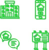 Apartment and Application Icon vector