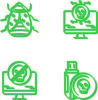 Bug and Virus Icon vector