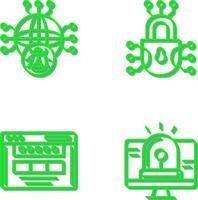 global malware y ciber defensa icono vector