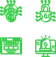 Global Malware and Cyber defence Icon vector