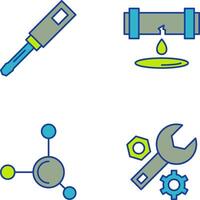 Screwdriver and Leak Icon vector