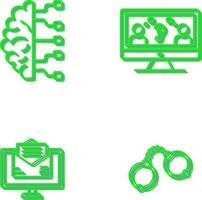 Brain and Listening Icon vector