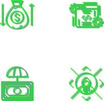 Money Bag and Coding Icon vector