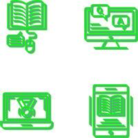 Online Learning and Faq Icon vector