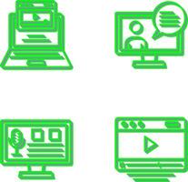 Webinar and Conversation Icon vector