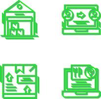 warehouse and delivery Icon vector