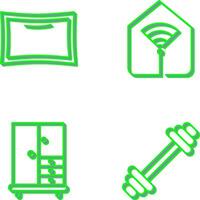 Pillow and Wifi Icon vector