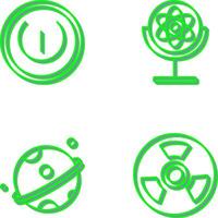 Gyroscope and Power Icon vector