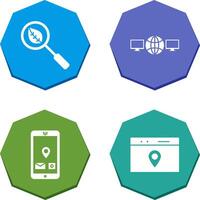 organic search and networks Icon vector