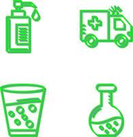 Hand Soap and Ambulance Icon vector